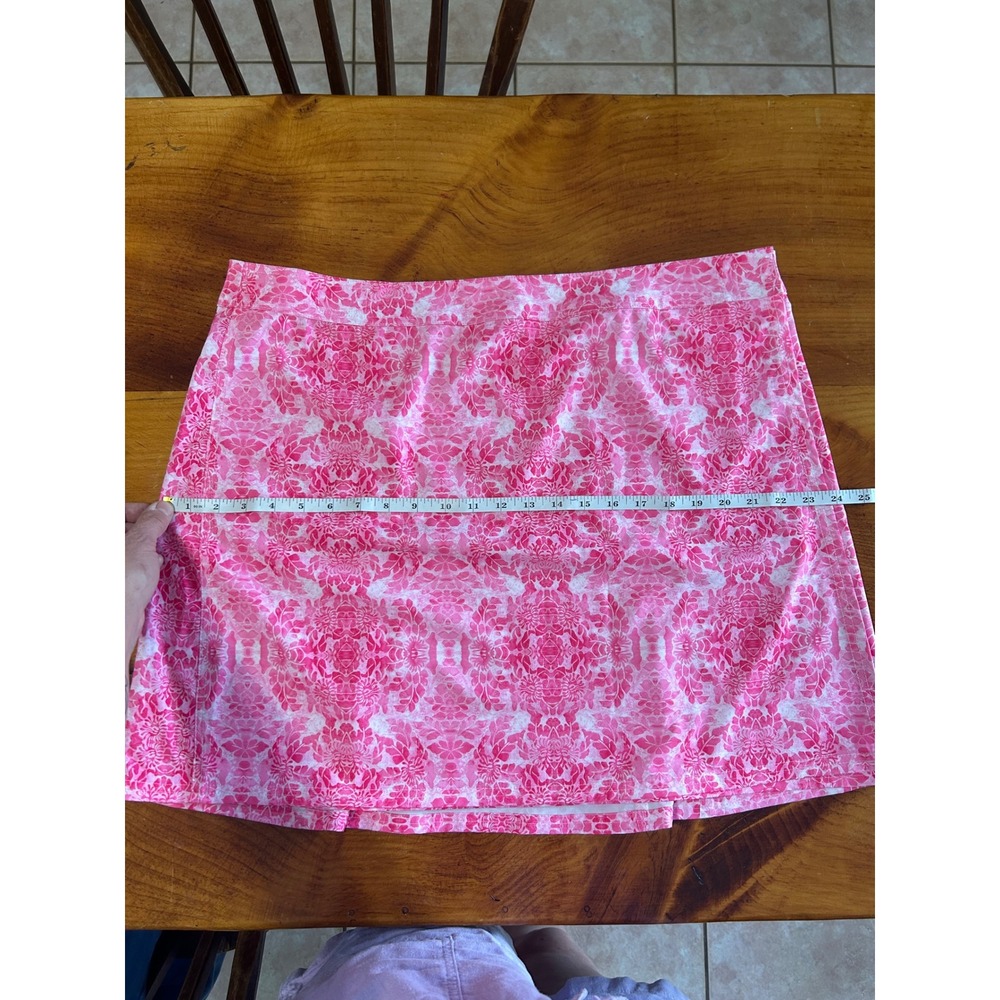 Rip Skirt Pink Floral Mini Skirt XXL Preppy Resort Coastal Summer - Picture 5 of 5